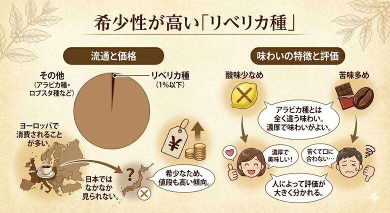 3. 希少性が高い「リベリカ種」