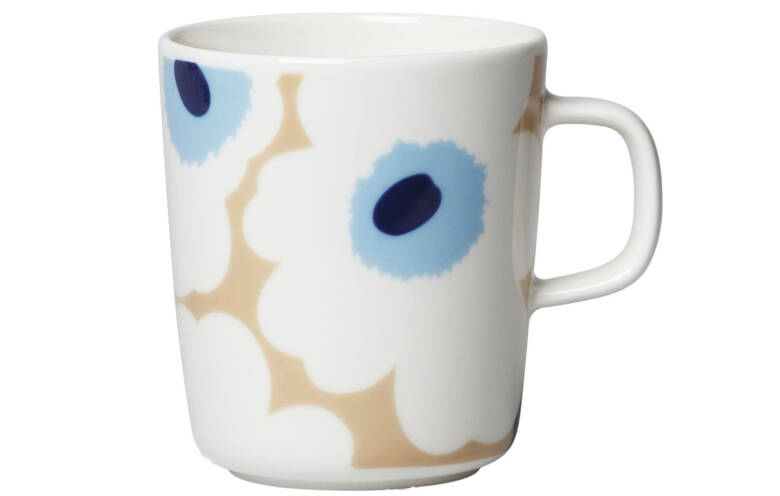  marimekko (マリメッコ) マグカップ ベージュ オフホワイト ブルー 250ml