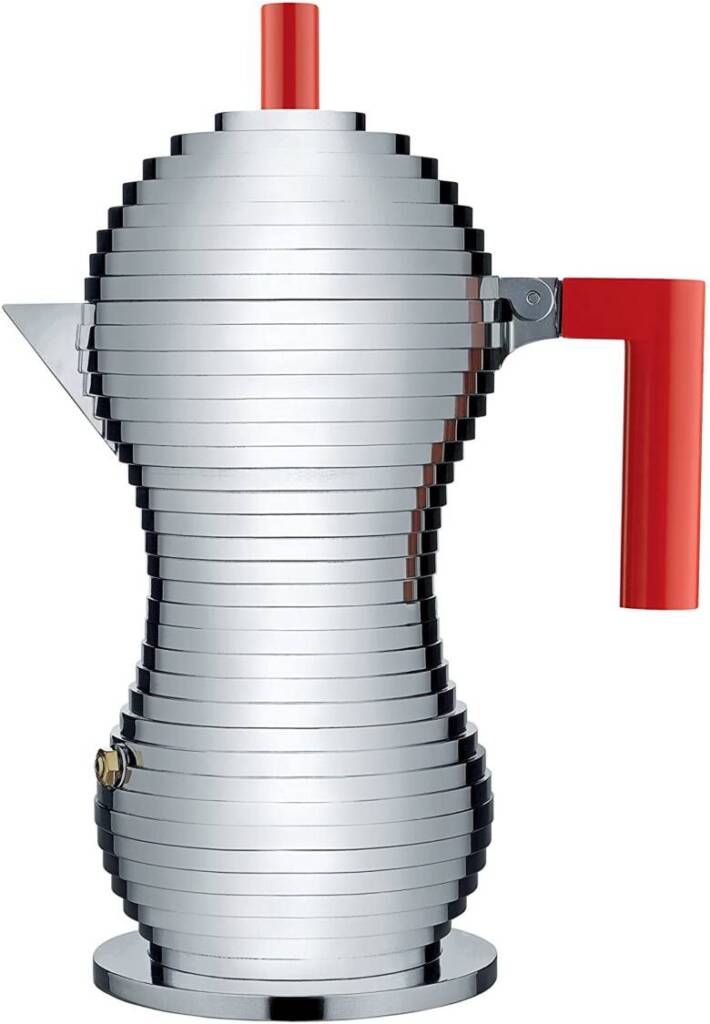 6位. 個性的なデザインが特徴的「ALESSI Pulcina エスプレッソメーカー6カップ」