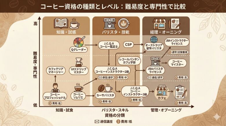 コーヒー資格の種類
