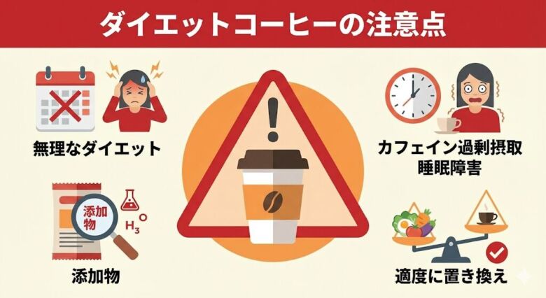 ダイエットコーヒーの注意点