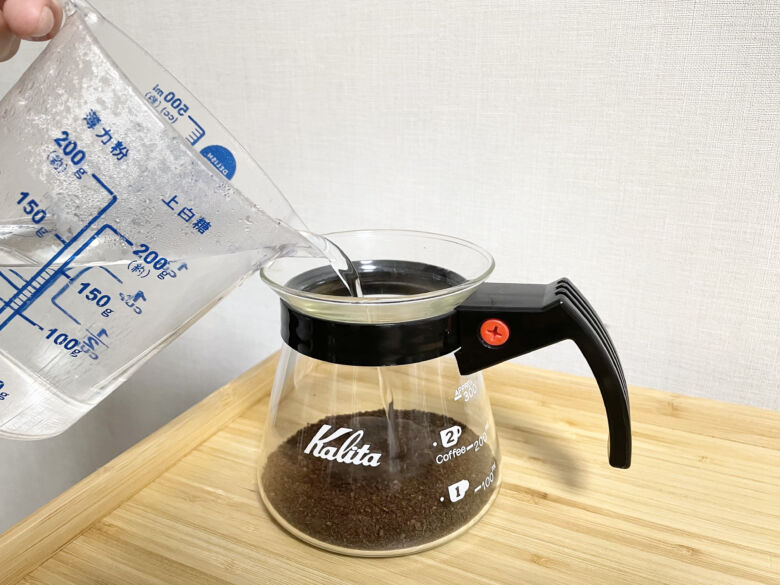 3. コーヒーと水の分量