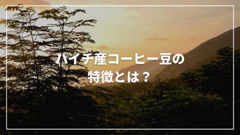 【決定版】ハイチ産コーヒー豆の特徴とは？生産量からおすすめまでご紹介