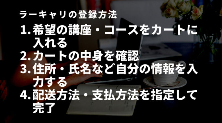 ラーキャリの登録方法