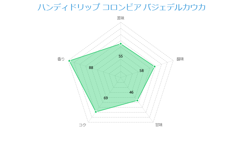 ハンディドリップ コロンビア バジェデルカウカ