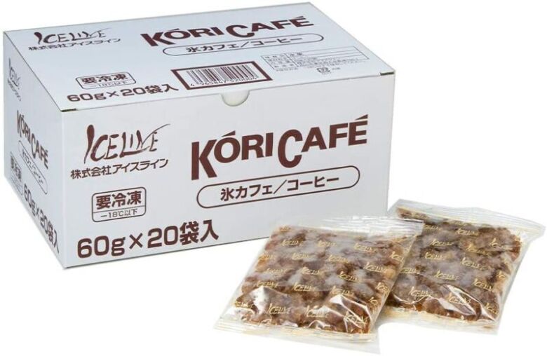 第1位：フレーバーが楽しめる「アイスライン 氷カフェコーヒー 無糖 60g×20袋 」