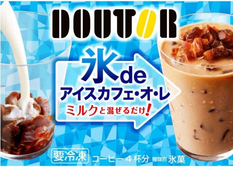 第2位：ドトールのコーヒーをそのままクラッシュ「アイスライン ドトール氷deアイスカフェ・オ・レ 60g×4食×6個」