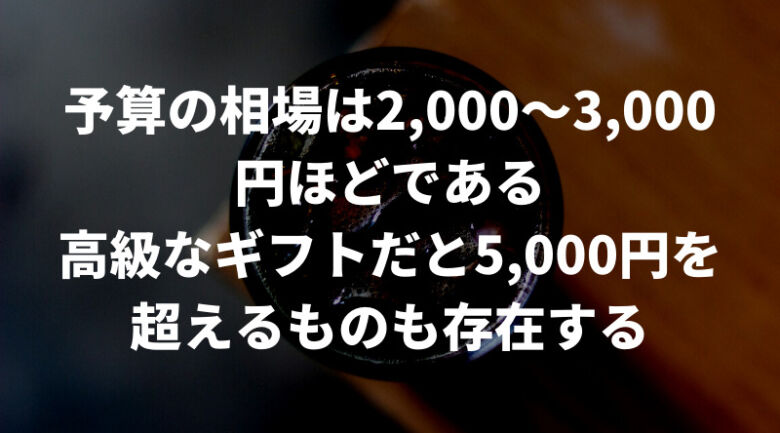 アイスコーヒーギフトの予算・相場