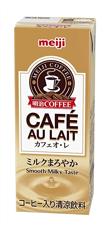 第9位.ミルクのまろやかなコク「明治 COFFEE カフェ・オ・レ 200ml×24本入」