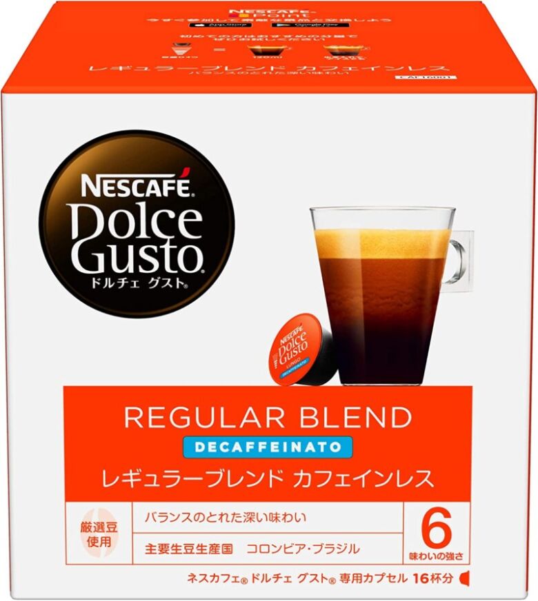 ネスカフェ NDG ドルチェグスト 専用カプセル レギュラーブレンド カフェインレス 