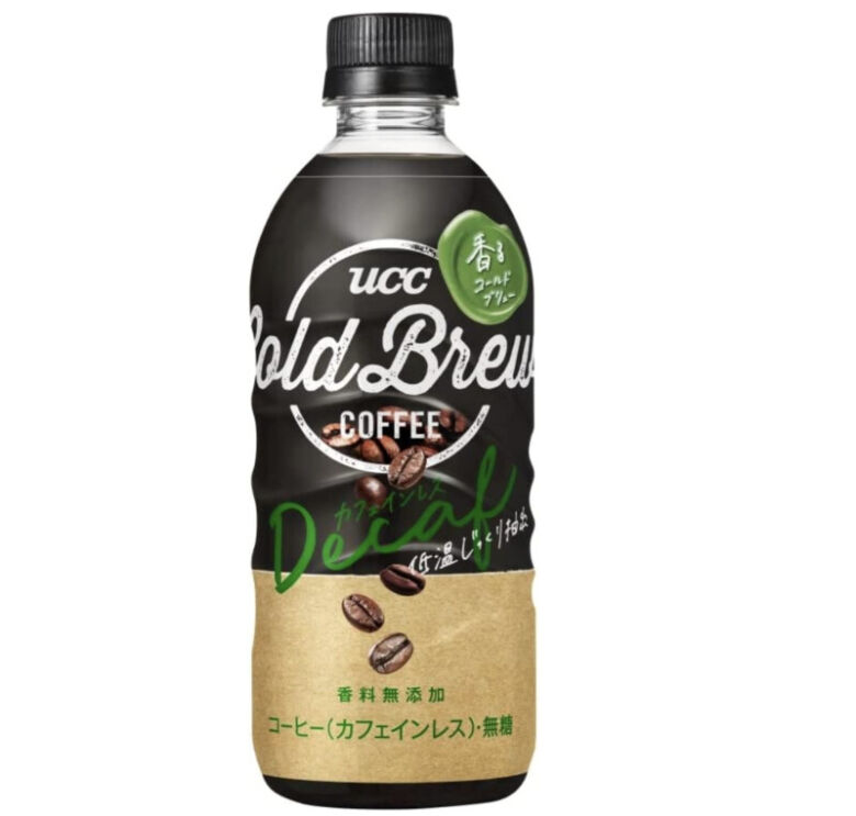 第12位. カフェインレスのペットボトルタイプ「UCC COLD BREW BLACK DECAF ペットボトル 500ml」