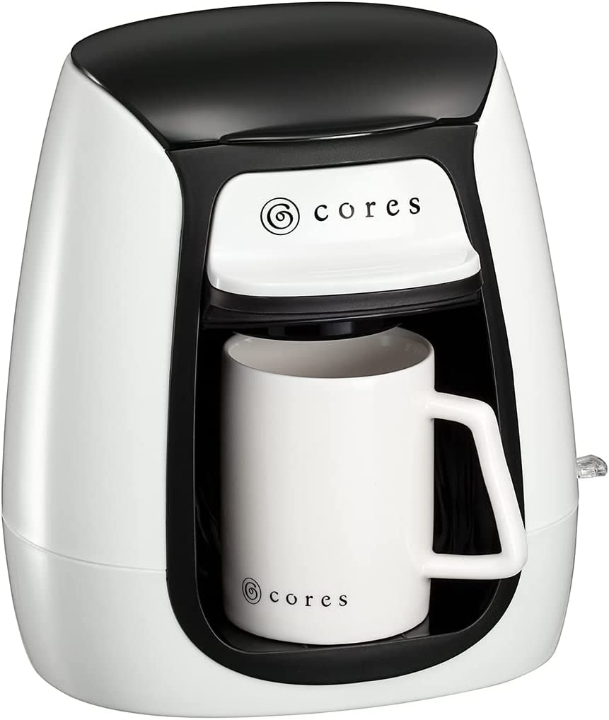 6位. オフィス利用もおすすめ「cores 1カップコーヒーメーカー C312WH」
