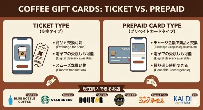 お店で飲むことが多い方ならコーヒーチケット