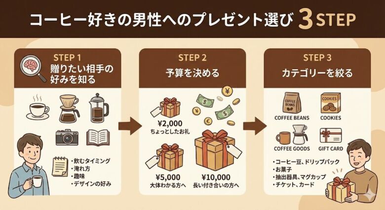 コーヒー好きの男性へのプレゼントの選び方