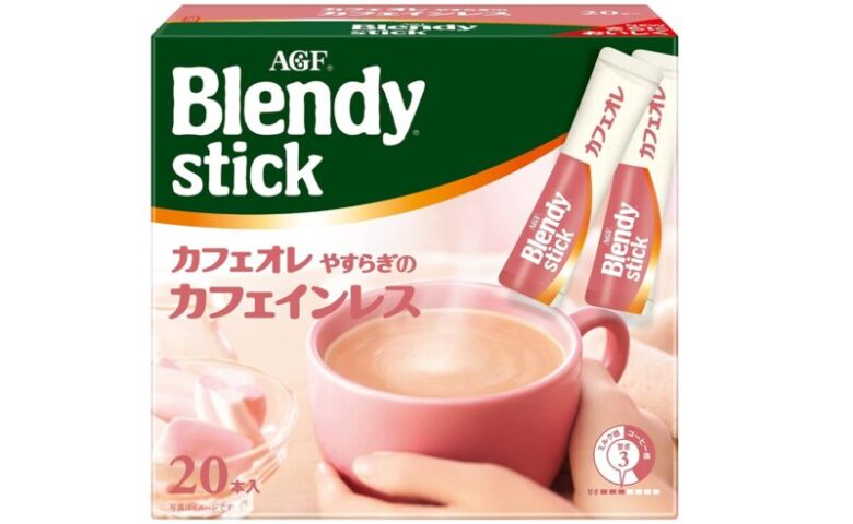 第7位. カフェインレスタイプ「AGF ブレンディ スティック カフェオレ やすらぎのカフェインレス 20本」