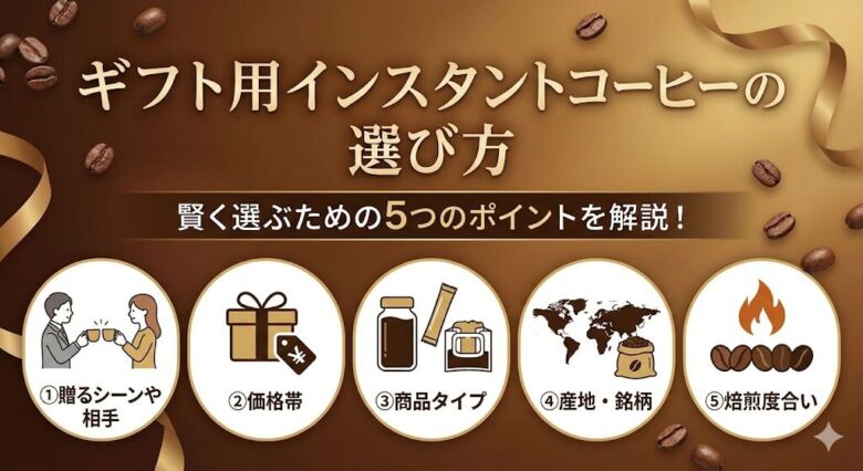 ギフト用インスタントコーヒーの選び方