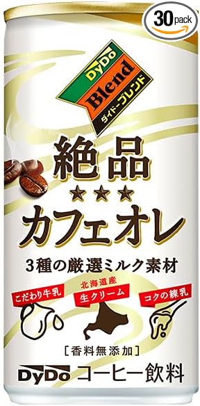 第34位. 3種のミルクを贅沢に使用「ダイドーブレンド 絶品カフェオレ」