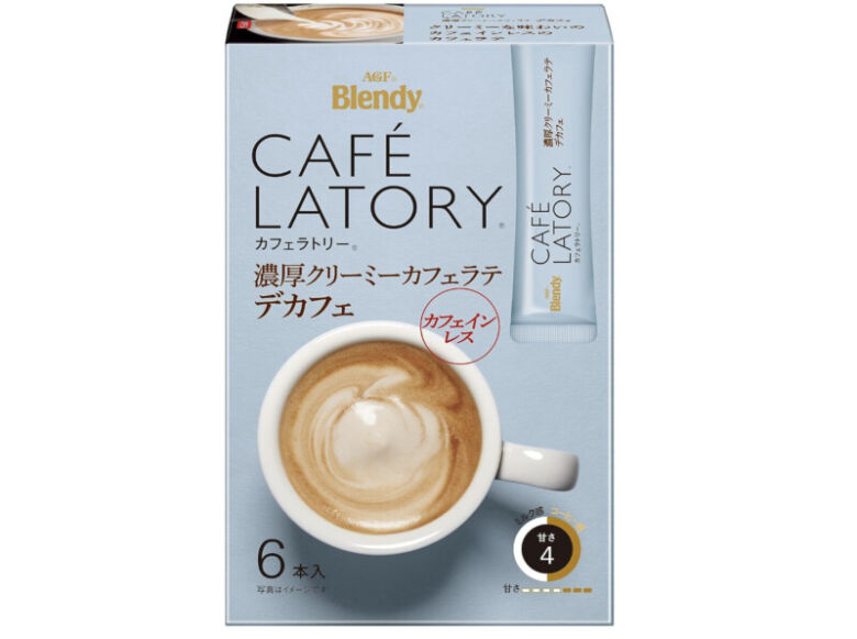 3．AGF ブレンディ カフェラトリー スティック 濃厚クリーミーカフェラテ デカフェ 6本×6箱