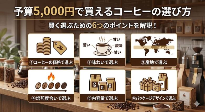 予算5,000円で買えるコーヒーの選び方
