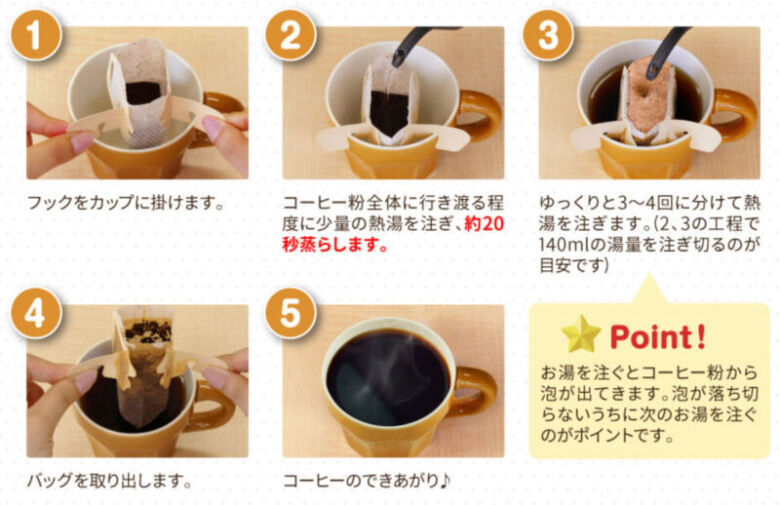 ブルックスコーヒーお試しセットを美味しく飲む方法