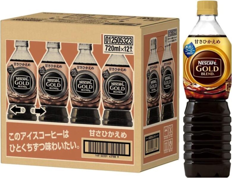 第2位. コーヒー本来の味わいにほのかな甘さが楽しめる「ネスカフェ ゴールドブレンド ボトルコーヒー 甘さひかえめ」