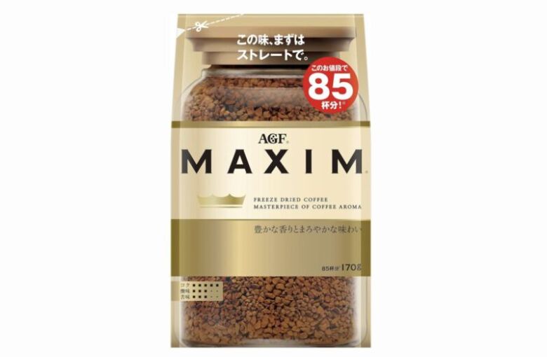 6. マキシム定番インスタントの詰め替えタイプ「マキシム インスタントコーヒー」