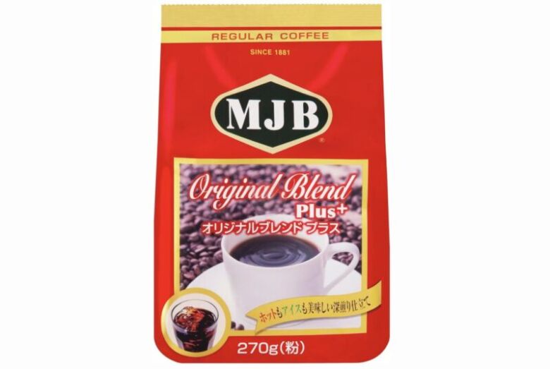 5. ホットでもアイスでも楽しめる深煎り「MJB オリジナルブレンドプラス」