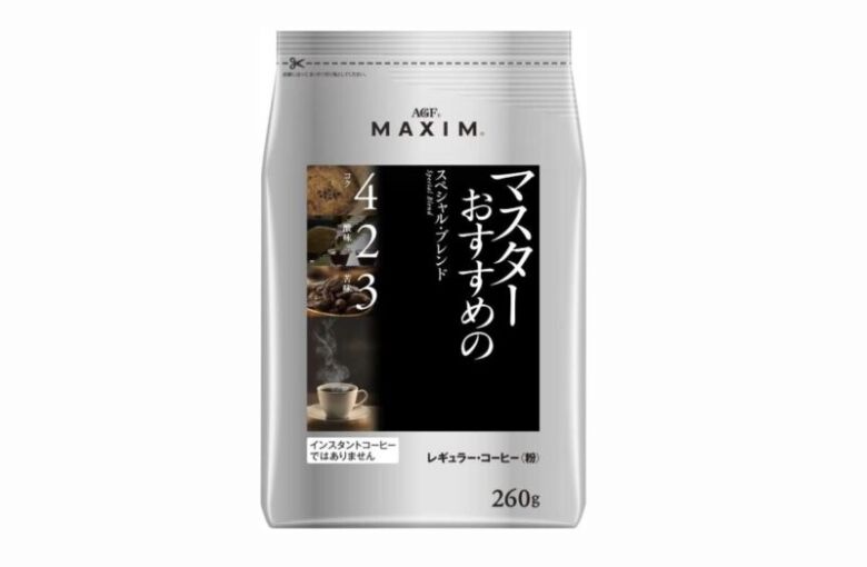 2. コーヒーマスター監修のレギュラーコーヒー「マキシム マスターのおすすめのスペシャルブレンド」