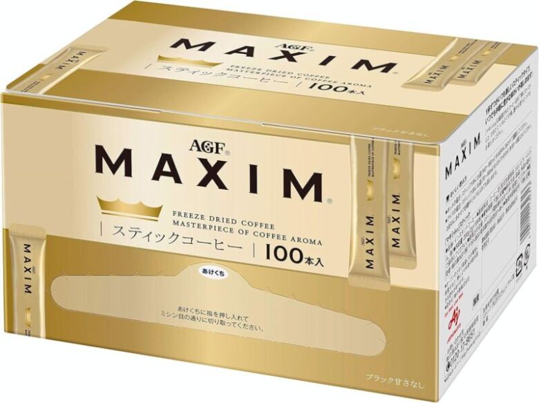 4. 手軽なスティックの大容量タイプ「マキシム スティックブラック 100本 」