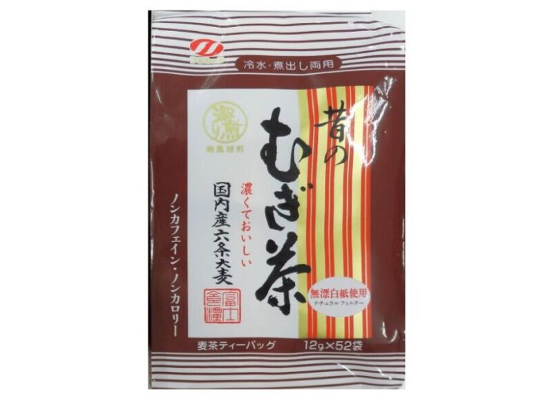 7. コクが強い熱風焙煎「昔のむぎ茶 ティーバッグ徳用江戸麦茶」