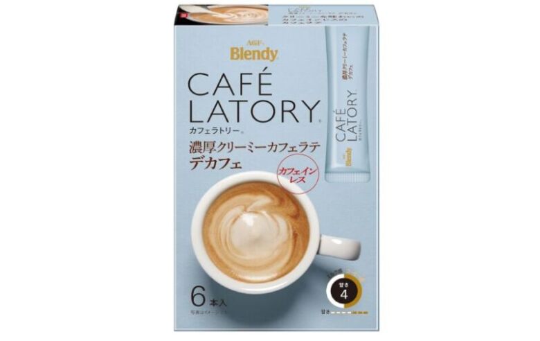 第10位. リッチな味のカフェインレス「ブレンディ カフェラトリー スティック 濃厚クリーミーカフェラテ デカフェ」