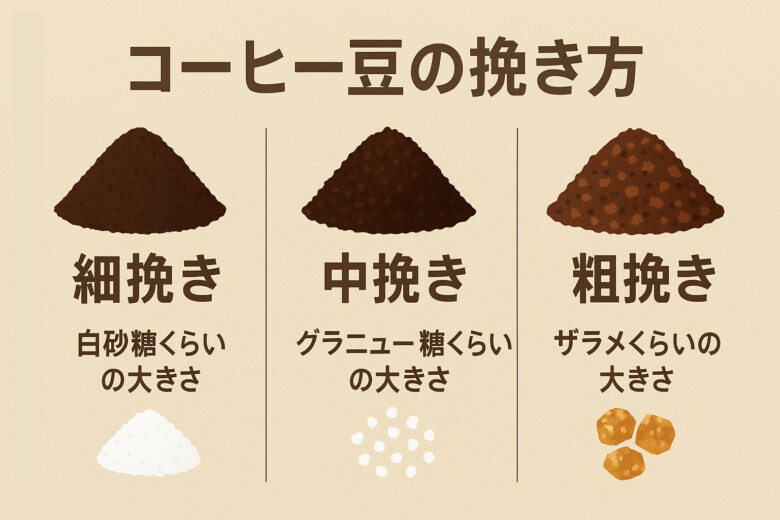 細挽き・中挽き・粗挽きの違い