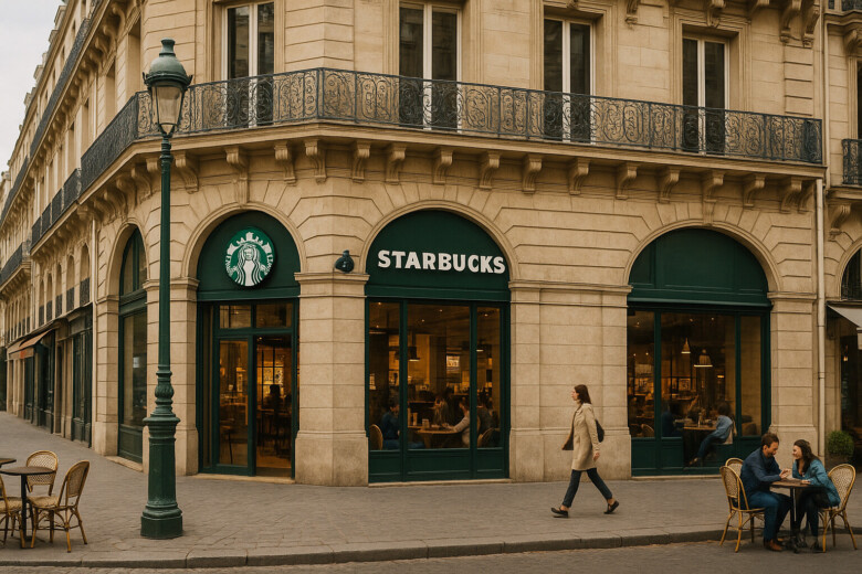 フランスのスタバは都市と空港を中心に拡大中
