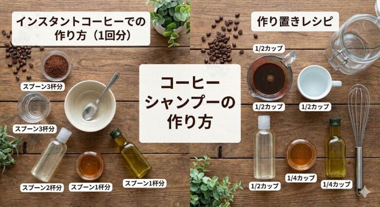 コーヒーシャンプーの作り方