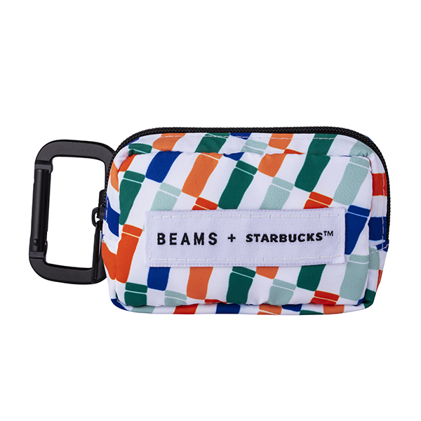 BEAMS チェッカーフラッグバックル スモールバッグ