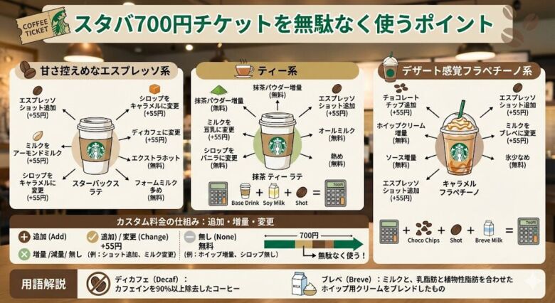スタバ700円チケットを無駄なく使うポイント