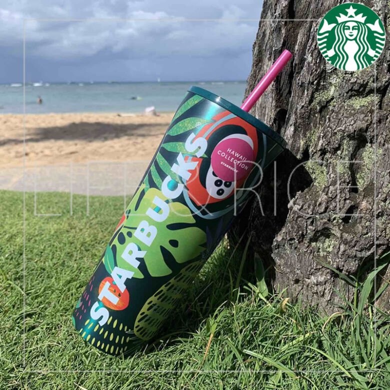 STARBUCKS COFFEE HAWAII COLLECTION タンブラー 24oz(710ml) コップ トロピカルフルーツデザイン