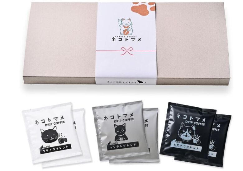 猫と豆 ネコ好きさんのための珈琲 ドリップコーヒー 3種セット