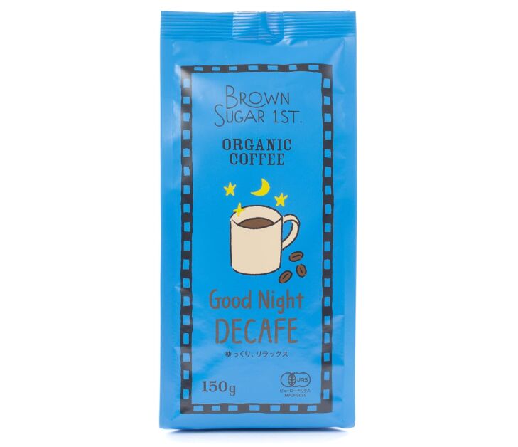 オーガニック カフェインレスコーヒー グッドナイトブレンド 粉