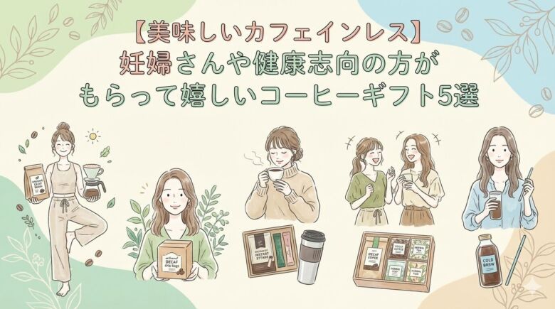 【美味しいカフェインレス】妊婦さんや健康志向の方がもらって嬉しいコーヒーギフト5選