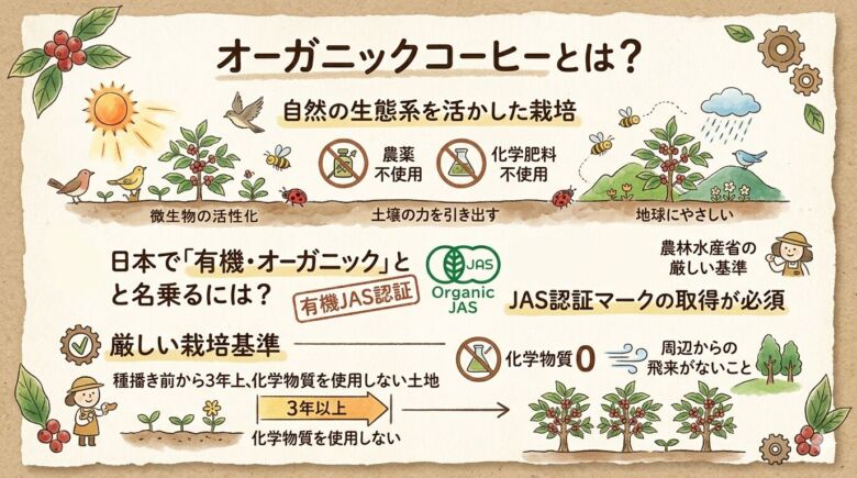 オーガニックコーヒーとは？