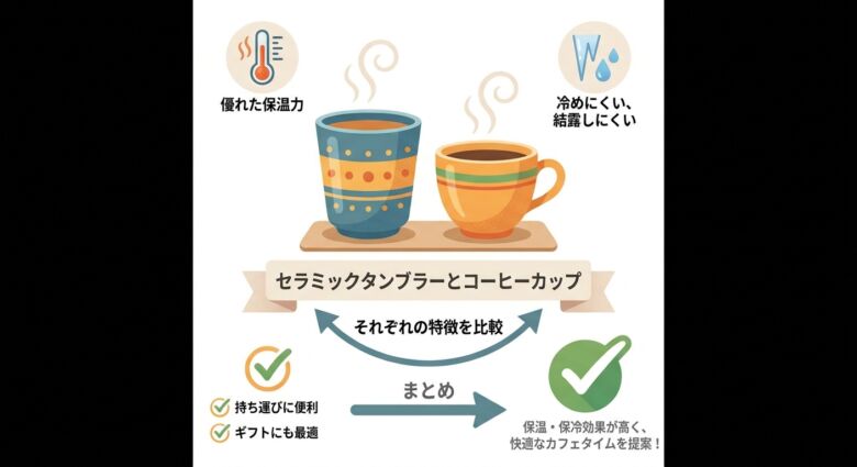 セラミックタンブラーでコーヒーの風味を最大限楽しもう