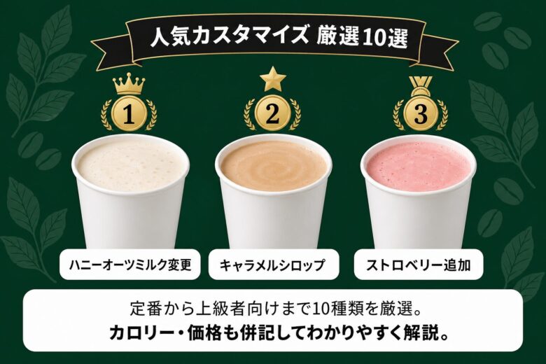 カフェミストの人気カスタマイズ厳選10選