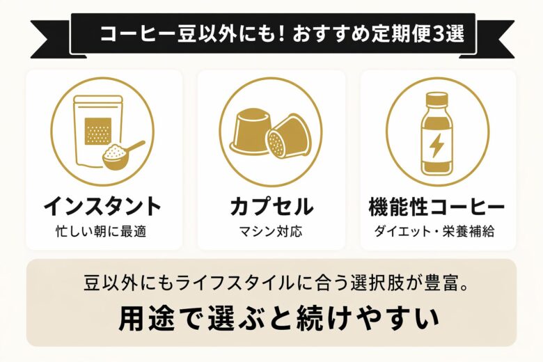 コーヒー豆以外の定期便3選