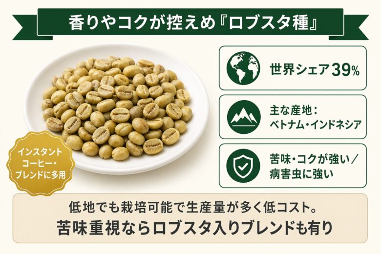 ロブスタ種の特徴と産地