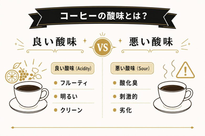 コーヒーの酸味とは？良い酸味と悪い酸味の違い