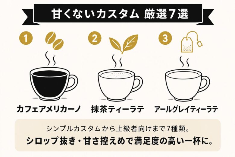 スタバの甘くないカスタムおすすめ7選