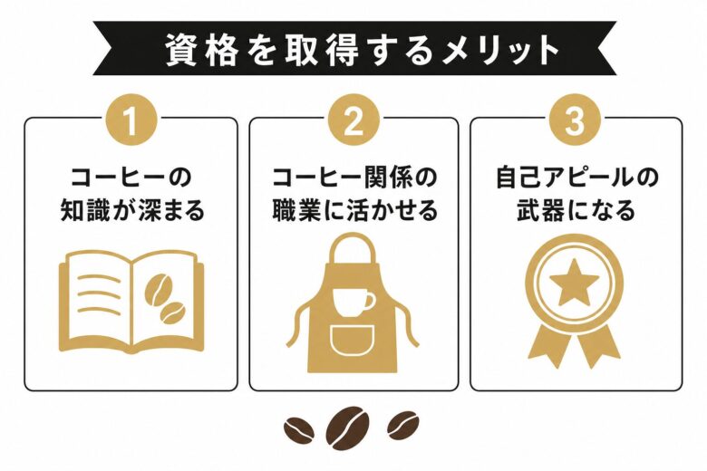 コーヒーの資格を取得するメリット