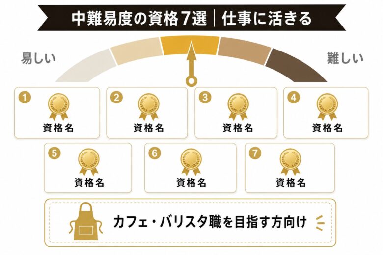 中難易度のコーヒー資格ランキング7選