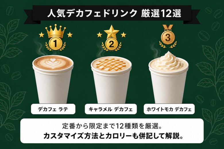 スタバの人気デカフェドリンク厳選12選ランキング